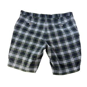 Polo Ralph Lauren Men Tartan Plaid Shorts Size 42 Blue Green